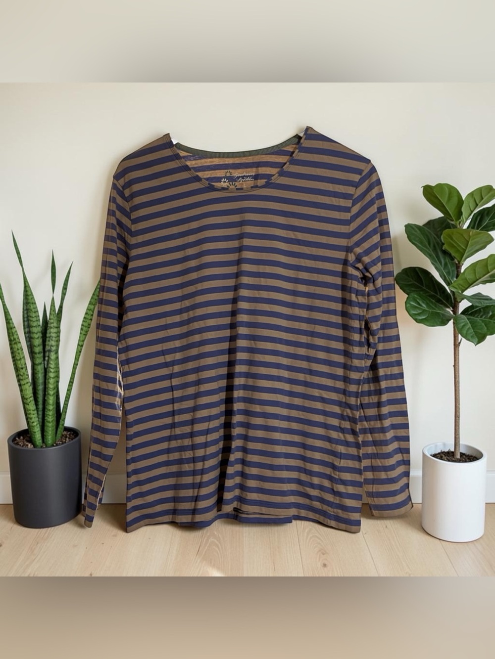 Gudrun Sjoden Essential Organic Cotton Striped Long Sleeve Large